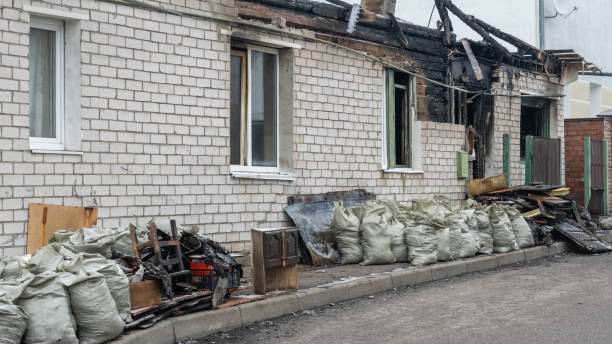 Professional Fire Damage Removal technician working in Titusville, NJ